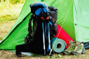 mochila campamento