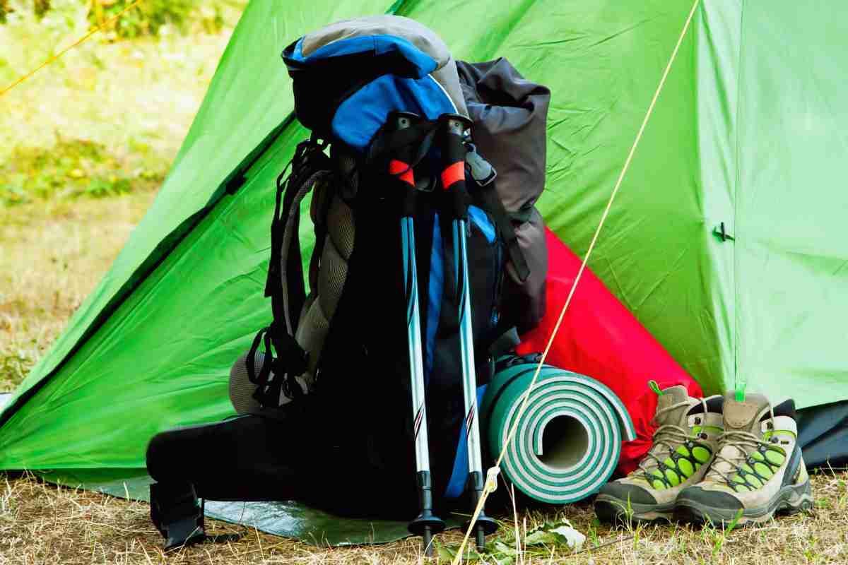 mochila campamento