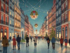 Calle de Madrid en Navidad